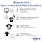Avery Glow in the Dark Fabric Transfer Paper, 8.5" x 11", Printable Heat Transfers for Inkjet Printers, 2 Sheets (03242)